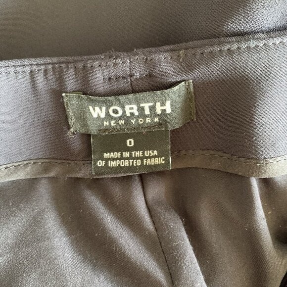 Worth Dress Pants 0 Womens Blue Bootcut Office Workwear Career Chic - Picture 8 of 9